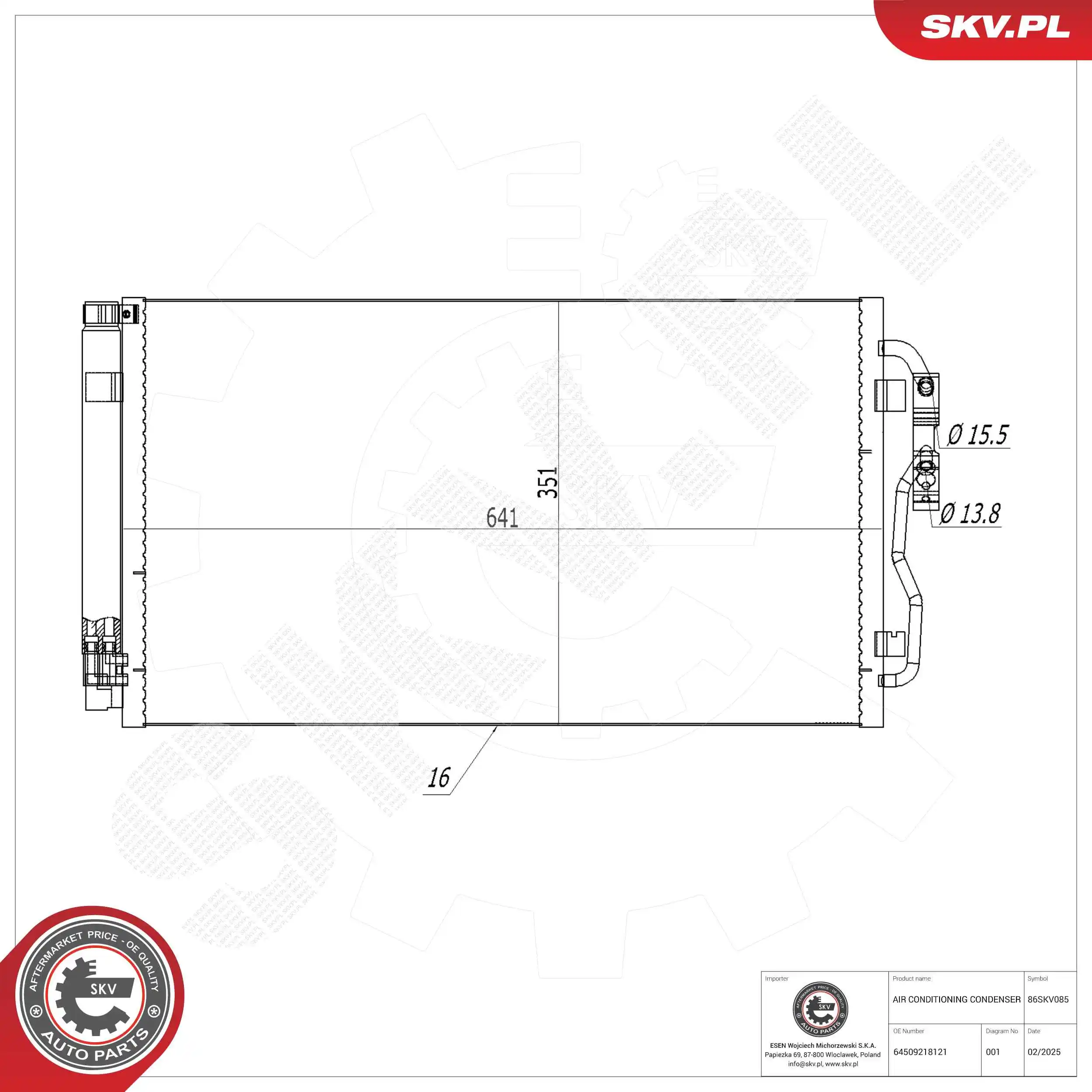 Condenser, air conditioning